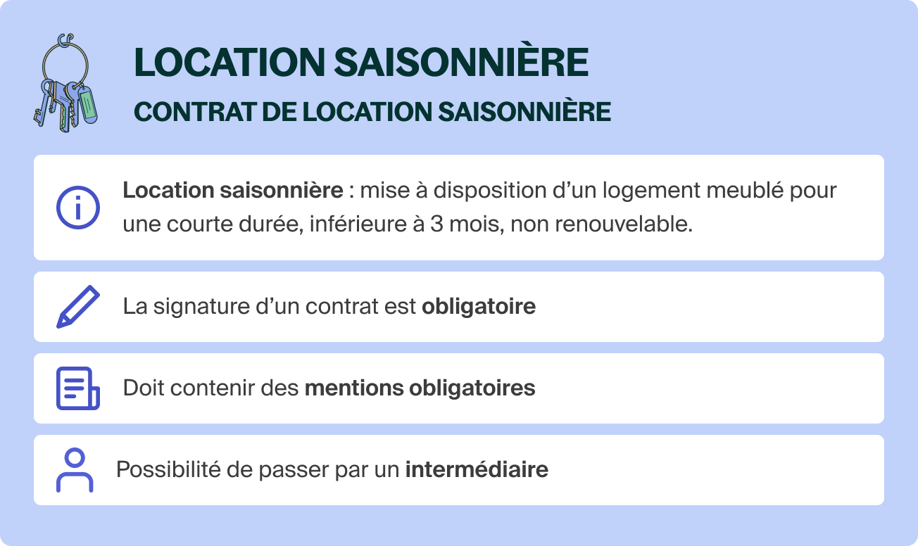 Contrat de location saisonnière : obligations et bonnes pratiques